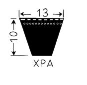 Courroie trapézoïdale crantée 13x10 - XPA 1957 - Challenge