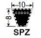 Courroie trapézoïdale lisse 10x8 - SPZ1220 Lp - Dunlop