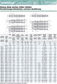 Chaîne de transmission ASA 80-1 pas 25.4 simple - Donghua