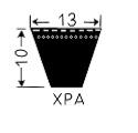 Courroie trapézoïdale crantée 13x10 - XPA 2180 - Challenge